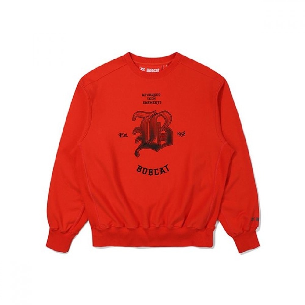 [ボブキャット] B ロゴグラフィックスウェットシャツ-オレンジ 5,333円