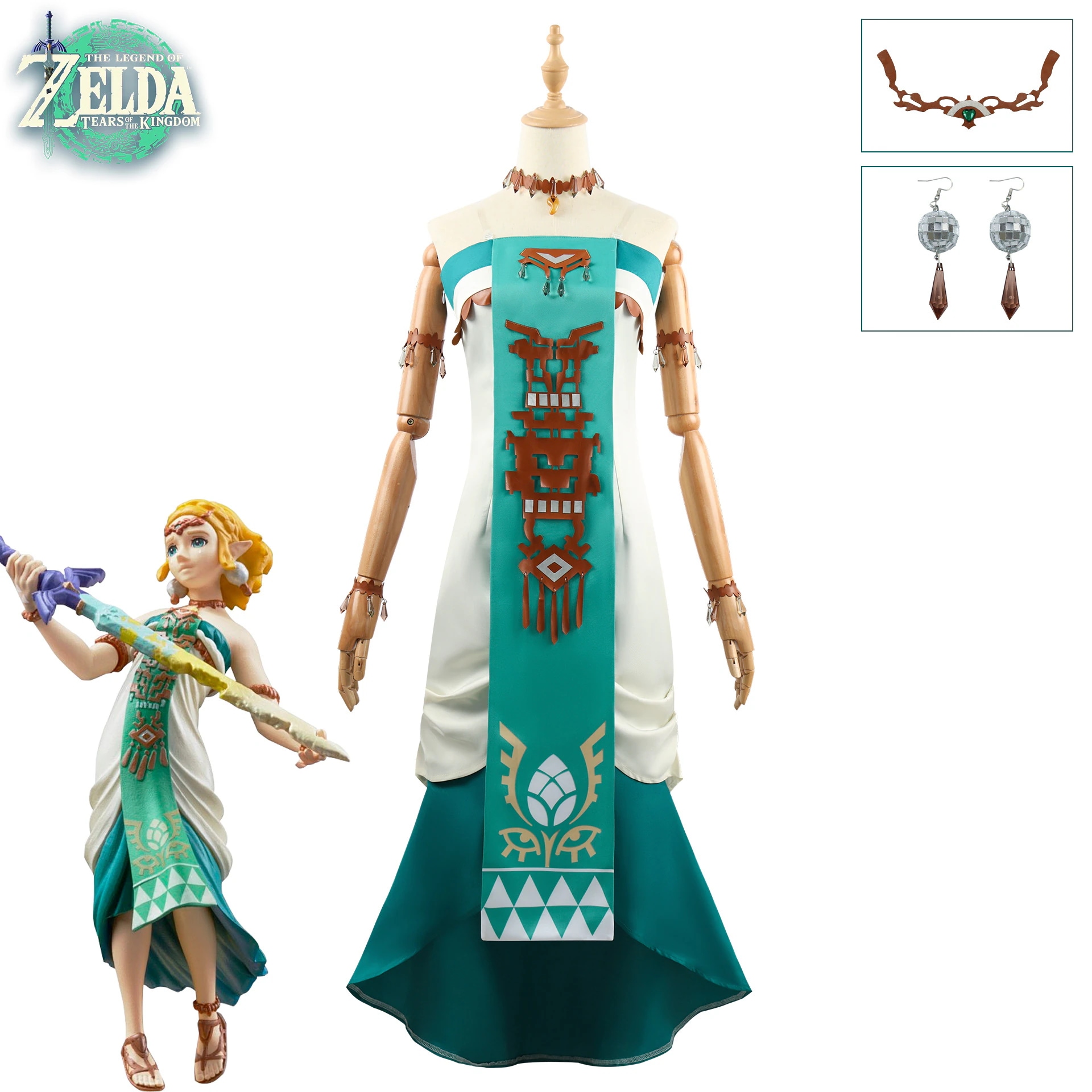 ゴールデンフォックス ゼルダの伝説2 涙の王国 ゼルダ姫 ドレスプラ 二次元 アニメ 衣装