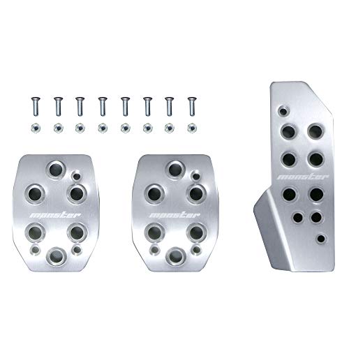 MONSTER SPORT スポーツドライビングペダルカバー クリヤ アルマイト ジムニー[JB64