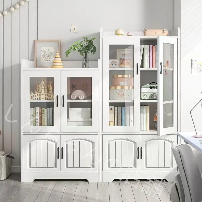 本棚床置き棚壁掛け家庭用多層子供玩具収納格子棚寝室小型防塵本棚