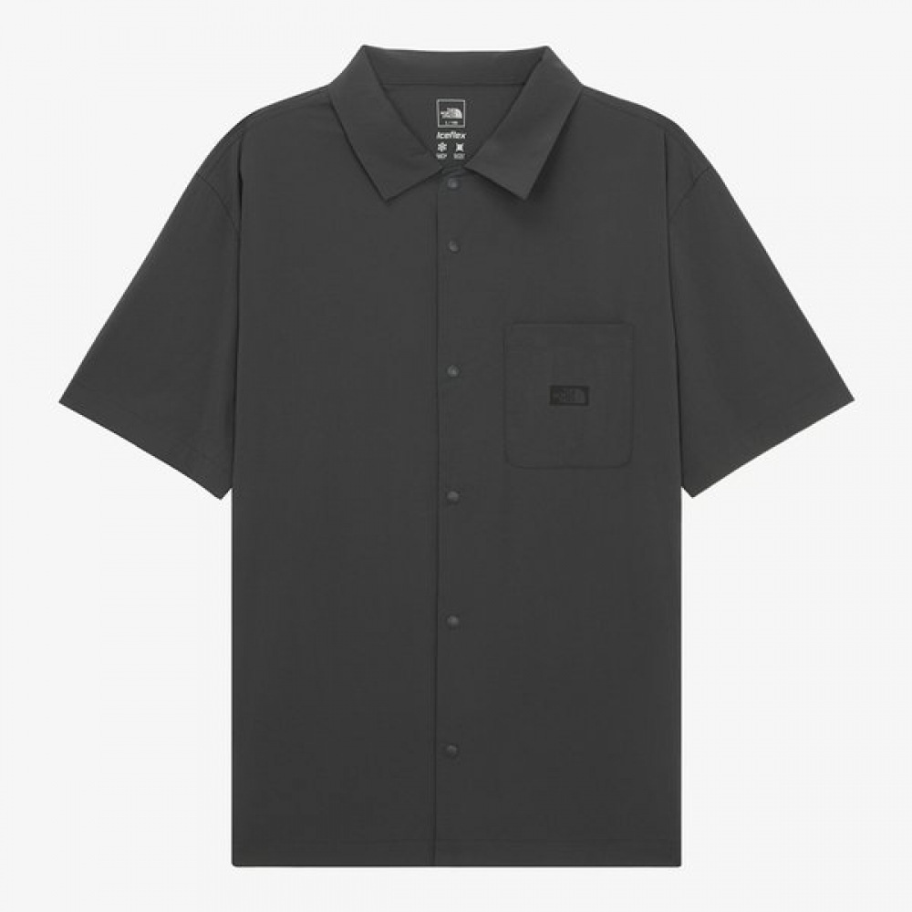 [ノースフェイス公式] NH8SR01A メンズフロスト半袖シャツ_チャコールグレー