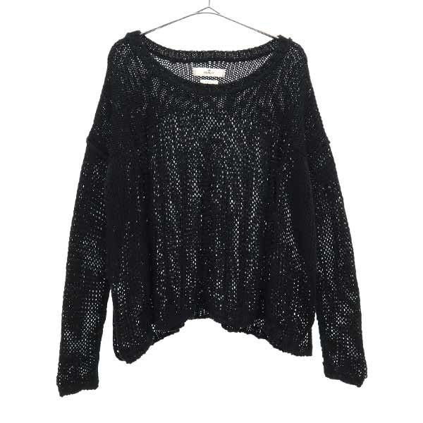 長袖 ニット XS ブラック セーター レディース
