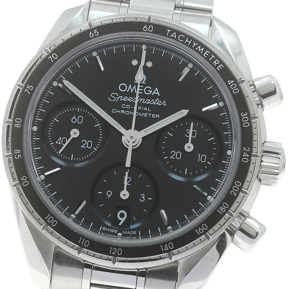 オメガ OMEGA 324.30.38.50.01.001 スピードマスター 38 コーアクシャル クロノグラフ 自動巻き メンズ 良品 保証書付き_869129【中古】
