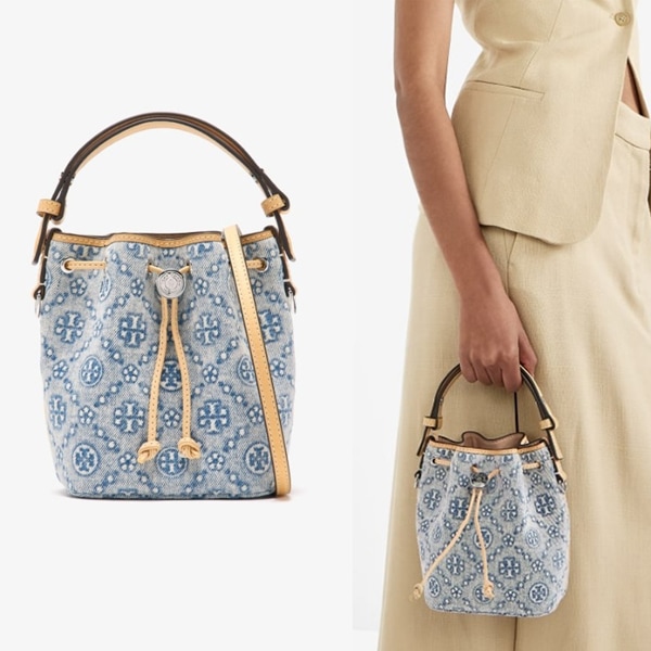 T Monogram mini bucket bag 167761 POWDER BLUE