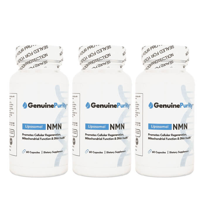 リポソーマルNMN 250mg 60錠 3本 GenuinePurity ジェニュイン・ピュリティ ニコチンアミドモノヌクレオチド 海外発送 日時指定不可 国際郵便書留発送