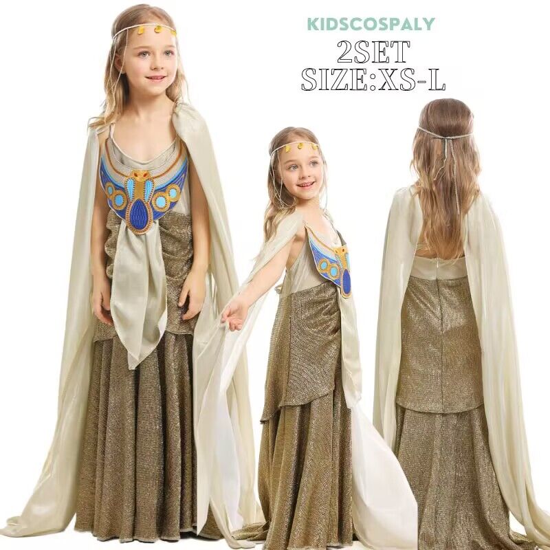 【全店任意2枚購入で100円OFF】 ハロウィン コスプレ エジプト 子供仮装 キッズコスプレ 民族衣装 ギリシャ エジプト エジプシャン 演出 コスプレ 衣装 クレオパトラ 衣装 エジプト 子供用