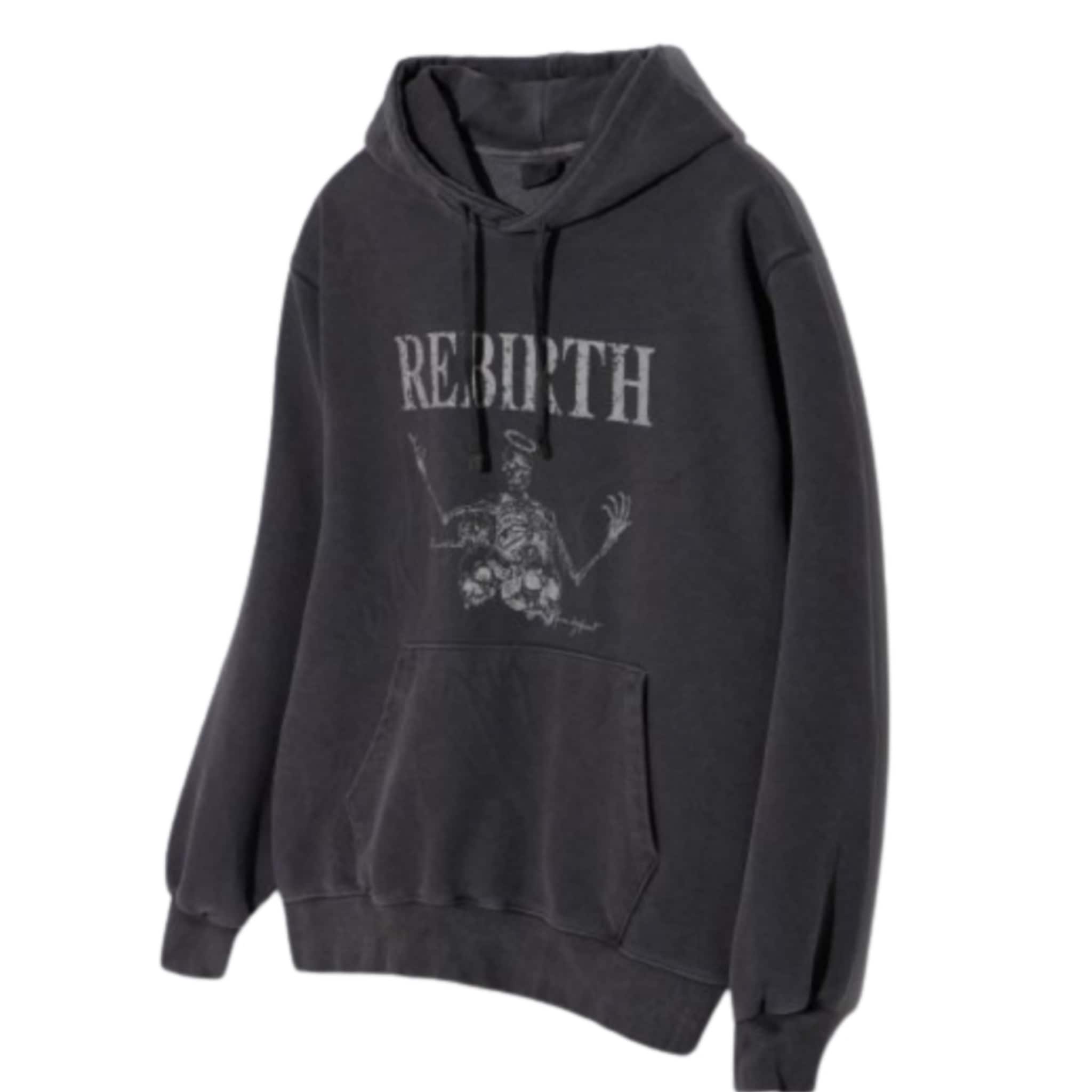 [NCTメンバー着用]Rebirth Pigment Hoodie (CHARCOAL)