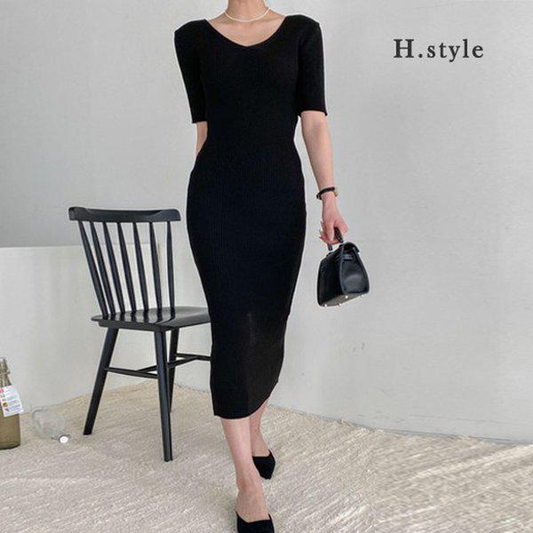 HスタイルCNCヤンVワンピース/夏/OPS/ワンピース/ホームウェア/ゲストルック/シフォン/ラウンジ/バカンス/休暇