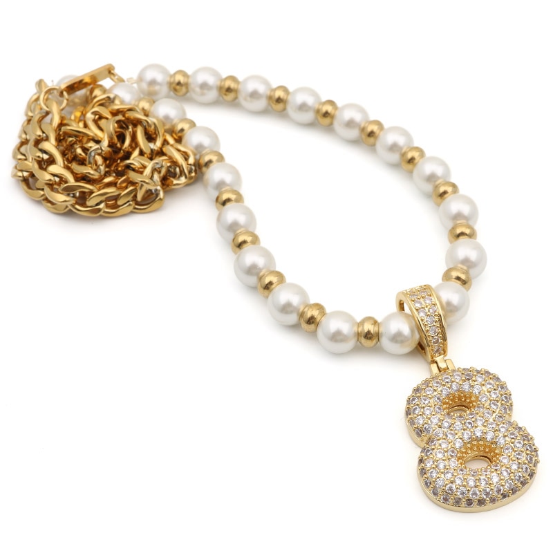 ステンレス ナンバーネックレス 金 [n451-gold] 9,075円