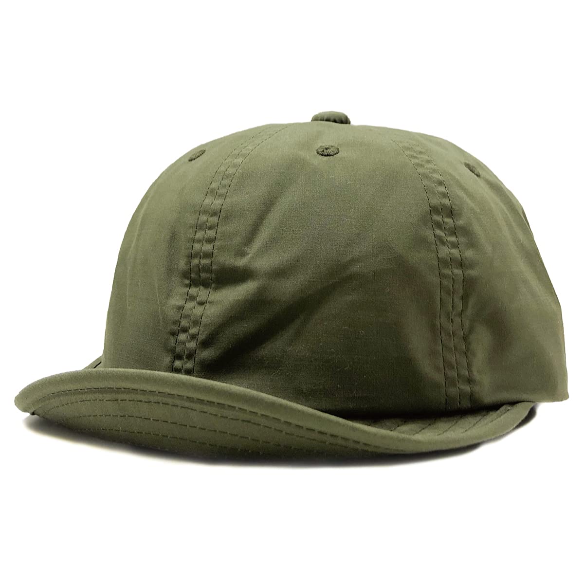 ベーシックエンチ Teflon Umpire Cap ショートつば はっ水 手洗い UVカット アンパイヤキャップ フリーサイズ オリーブ（：オリーブ）