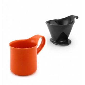 ZERO JAPAN（ゼロジャパン） ドリッパー＆カフェマグセット ドリッパートレイ付 DMZ-16 BK/TG