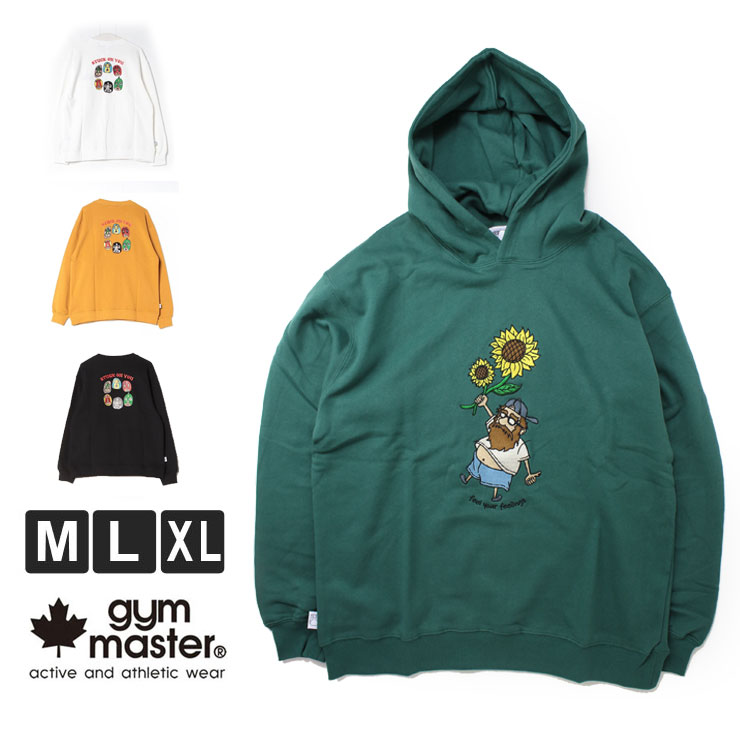 ジムマスター スウェット パーカー gym master 10.3oz feel your feeling 刺繍 スウェット プルパーカー G421713 アウトドア 男女兼用