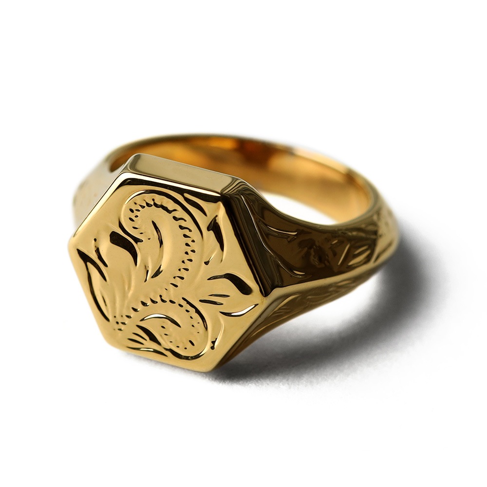 BFF 印台リング カレイキニ [bffr016-g-s]