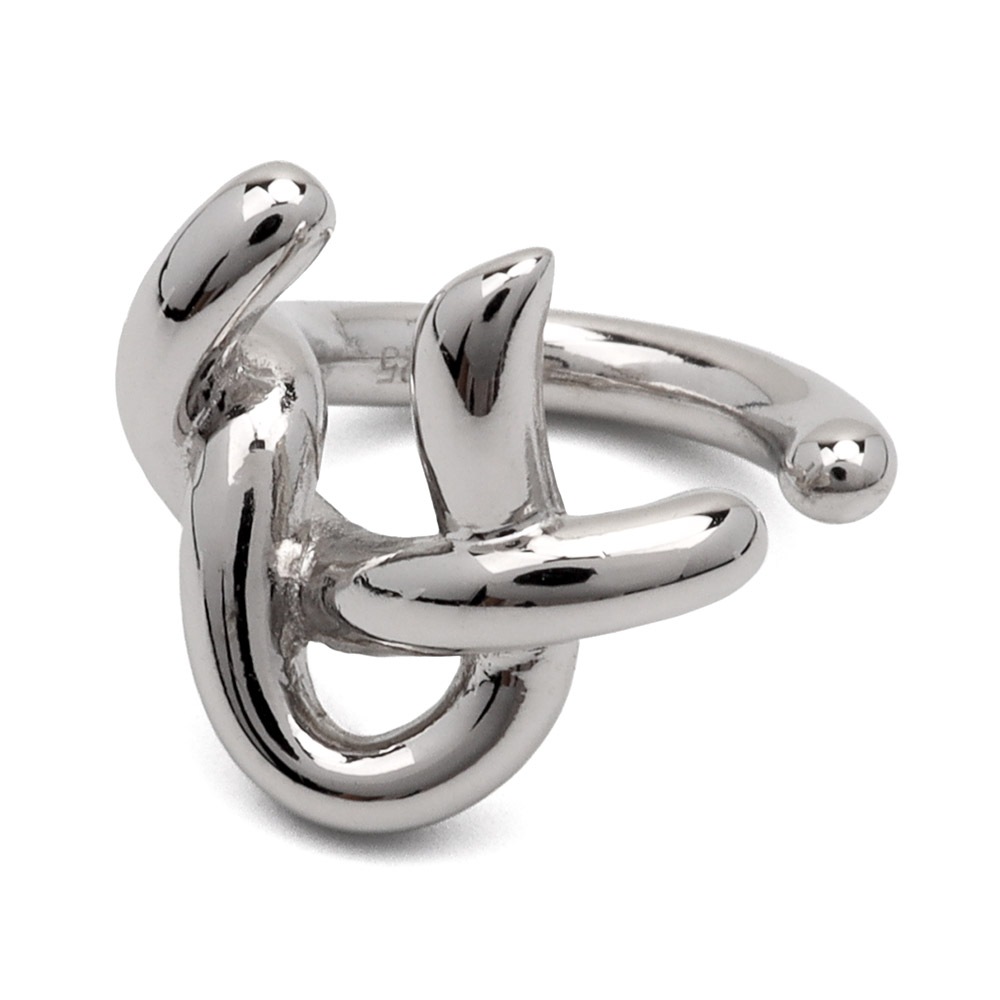 925 ワイヤー風変形イヤーカフ [cec091]