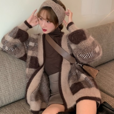 セーター カーディガン ニット トップス 茶色 ブラウン 個性的 女の子プレゼント 安いお得 4,842円