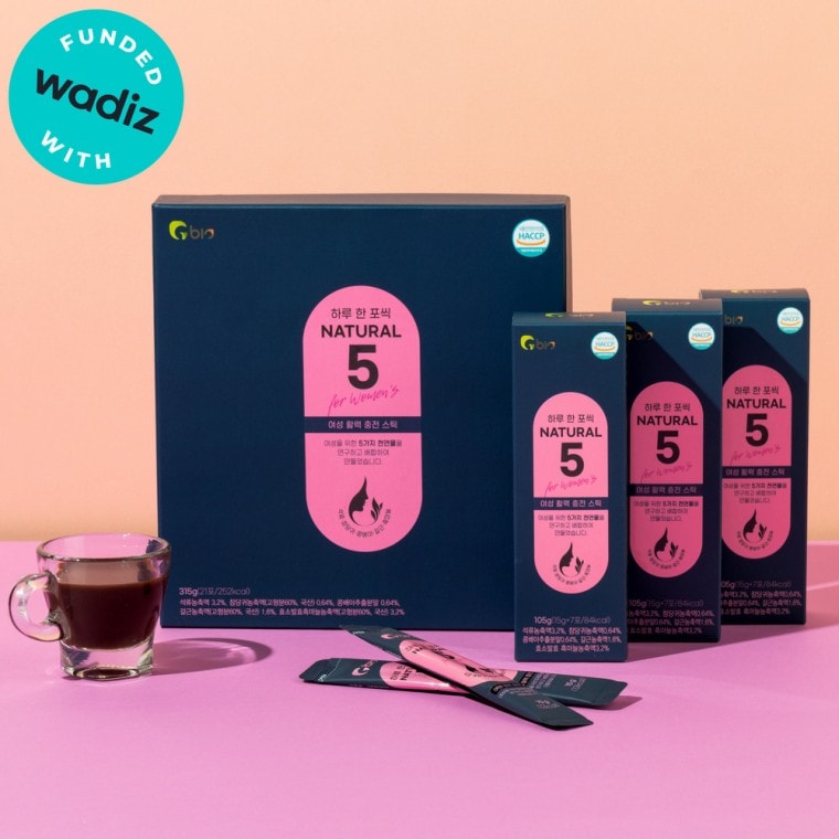 NATURAL 5 FIVE 5つの原料で見つけた 女性の活力 一日一杯