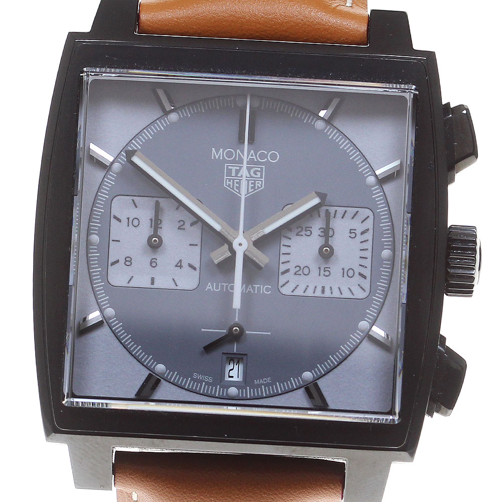 タグホイヤー TAG HEUER CBL2181 モナコ クロノグラフ ナイトドライバー デイト 自動巻き メンズ 極美品 箱・保証書付き_863174【中古】 431,640円