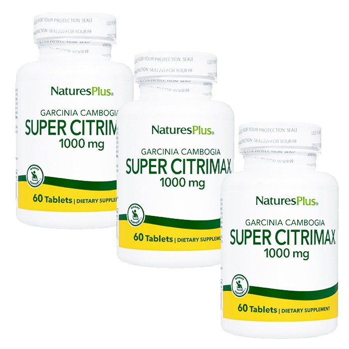 スーパーシトリマックス 1000mg 60錠 3本 NaturesPlus 海外発送 ヤマト国際便