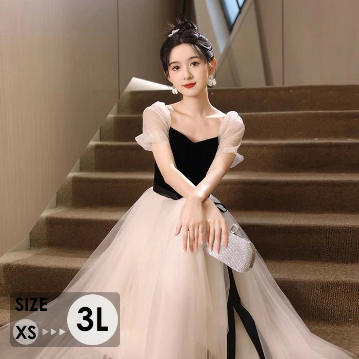 ドレス 大人 ピアノ 発表会 ロングドレス 演奏会 演奏会用ドレス ピアノ発表会 結婚式 高校生 パーティードレス 演奏会ドレス 母親 コンクール イブニングドレス ロング 袖付き 半袖 オフショルダ