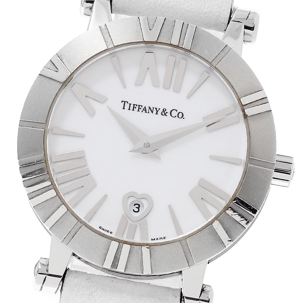 ティファニー TIFFANY&Co. Z1300.11.11A20A71A アトラス ドーム デイト クォーツ レディース _951473【中古】