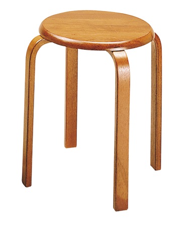 スタッキングチェア 同色6脚セット スツール ブラウン 木製 丸 丸椅子 木目 キッチン リビング 玄関 天然木 シンプル 北欧 14,711円