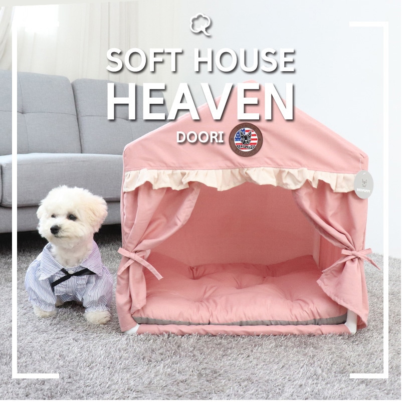 猫小屋犬小屋テントプリンセスルームかわいいinsアイデア快適ピンクベッド