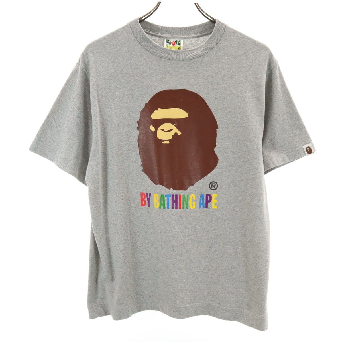 BAPE ベイプ 日本製 半袖 Tシャツ M グレー メンズ 古着 6,433円