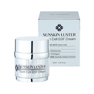 値下げ　SUNSKIN サンスキン　ステムセルクリーム　50ml 韓国　セット Qoo10] SUNSKIN ステムセル EGF クリーム 50ml : スキンケア