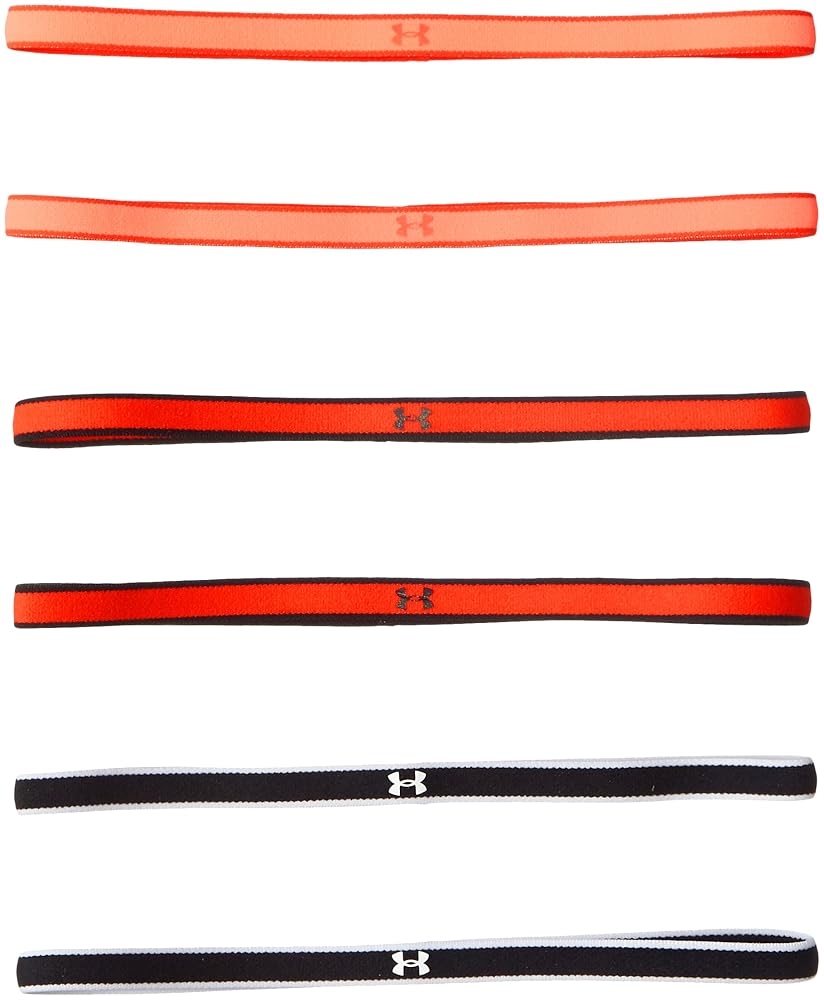 [アンダーアーマー] UA Mini Headbands (6pk) レディース RDR/BLK/BLK 日本 ONESIZE (FREE サイズ)