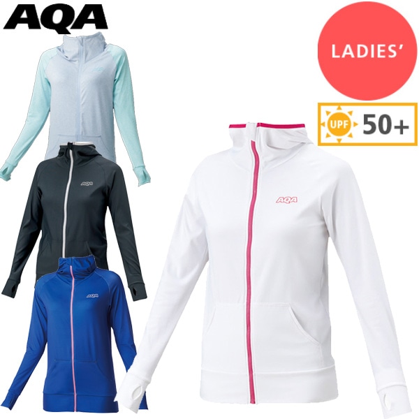 AQA エーキューエー ラッシュガード UVラッシュパーカーレディース KW-4607 レディース