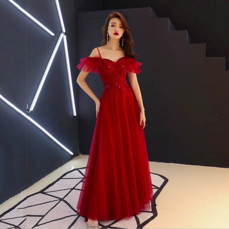 送料無料ふんわりチュール ロングドレス大きいサイズ レディース キャバ 二次会 花嫁 結婚式 ワンピース ロングドレス ミニドレス dress 6,411円