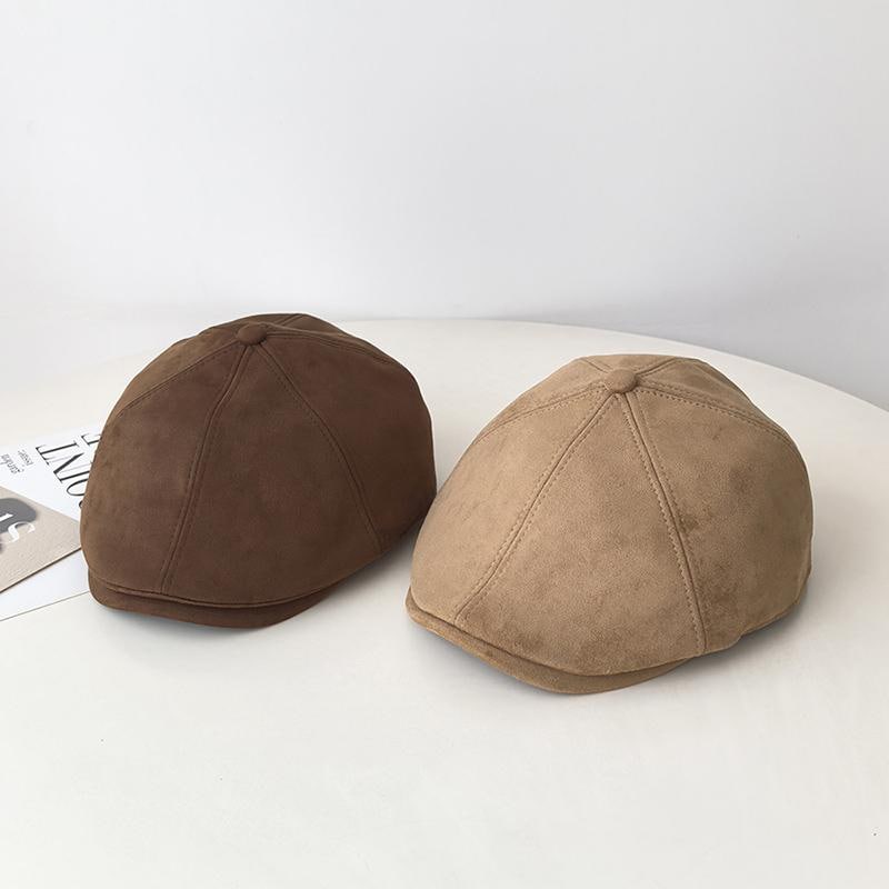 秋服 レディース ファッション オシャレ アイテム カワイイ シンプル 大人カワイイ レトロ スエード ハット シンプル 男女 キャップ ベレー帽