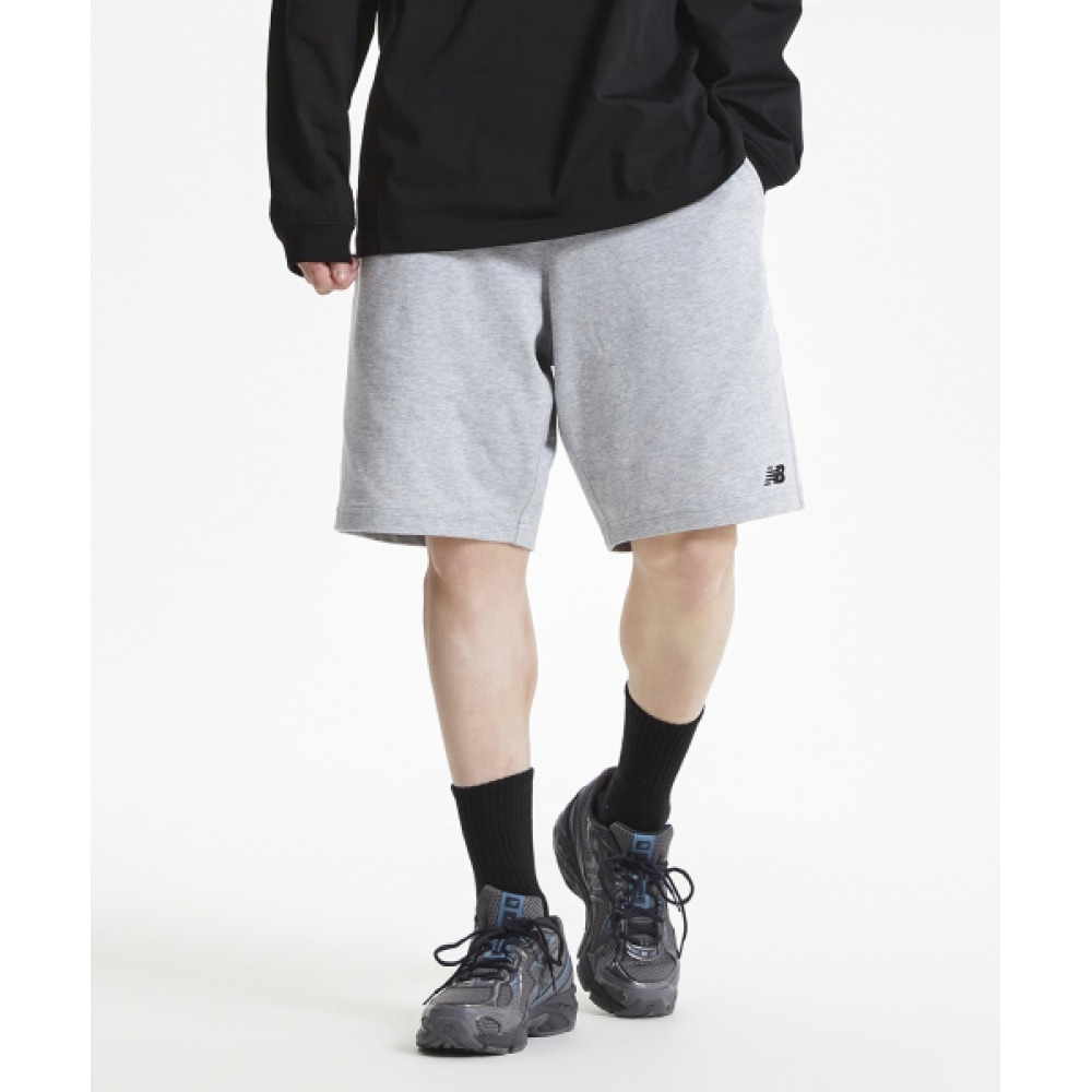ニューバランス NBNVF21403/UNI エッセンシャルシングルメッシュ 5パーツショーツ (グレー)