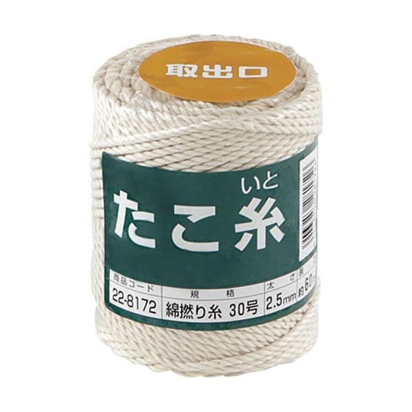 (まとめ) 高木綱業 高木 たこ糸 綿撚り糸 #30 22-8172 1巻 (×5セット)