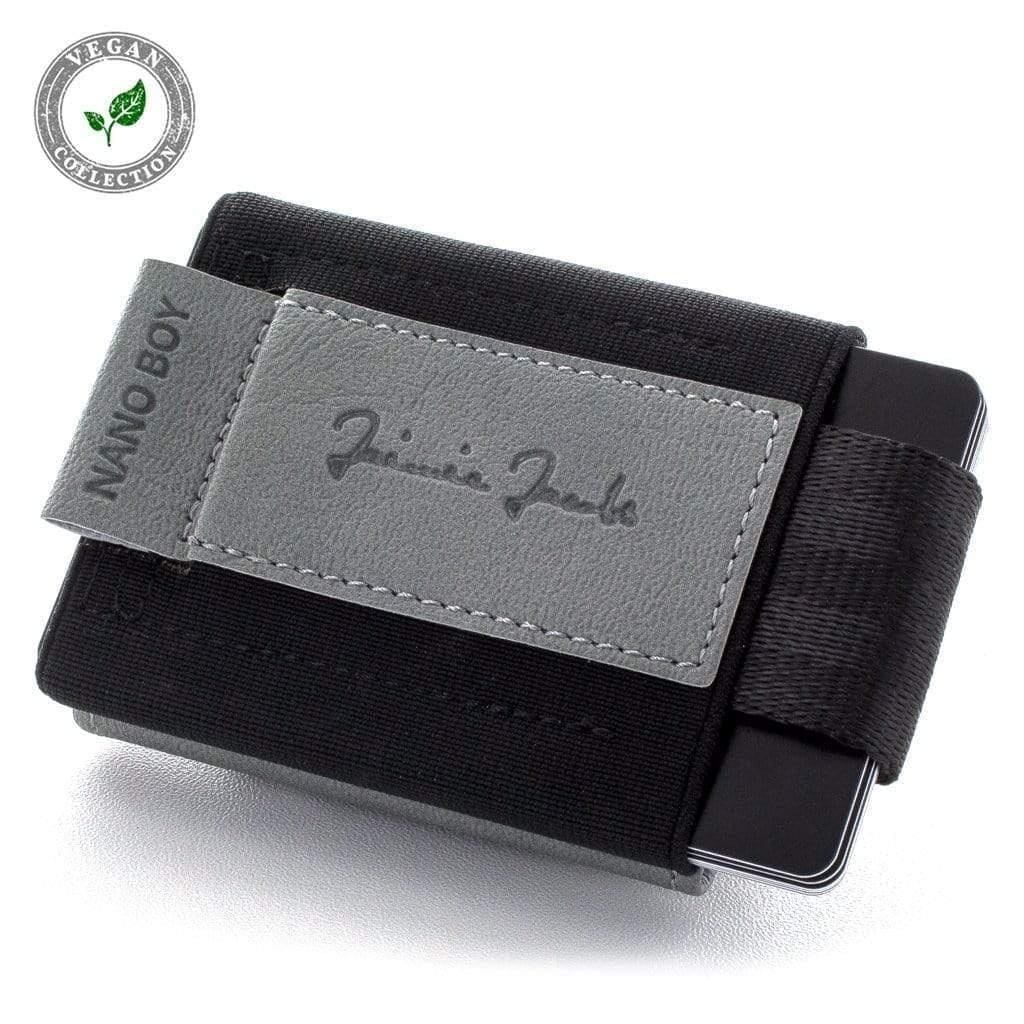 1,JJ-NBP_33 POCKET ミニ財布 NANO BOY POCKET コンパクト財布 （ マネークリップ 小銭入れ カードケース ギフトボックス付き) Black