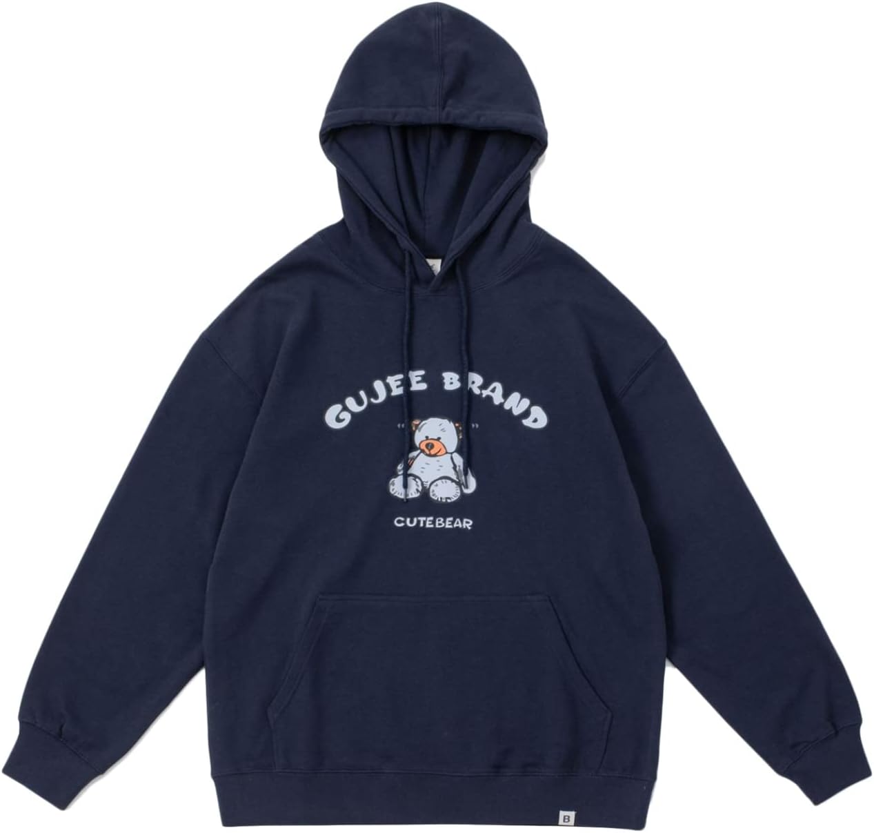 トレーナー 男性用 長袖 パーカー クマ柄 プリント プルオーバー ドロップショルダー ファッション 通気性 伸縮性 フード付き 体型パカー トップス 肌触りがいい ソフト 丈長め カジュアル シンプ