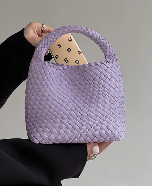 ウーブンバッグトートバッグレディースバッグハンドバッグショルダーアームピットキャベツバスケットバッグ