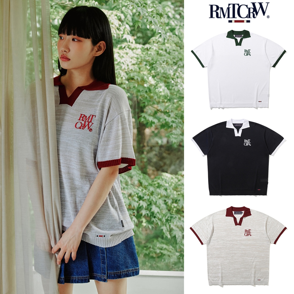 ROMANTIC CROWNのRECENT LOGO POLO SHIRT 全3色 ROMANTIC CROWNのRECENT LOGO POLO SHIRT 全3色 ポロシャツ