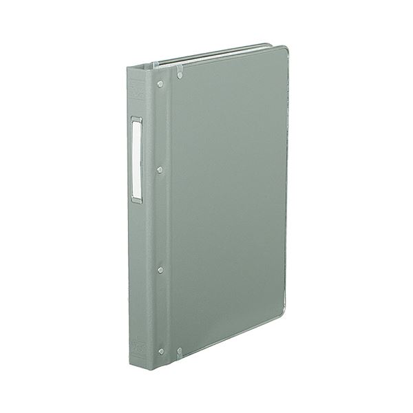 (まとめ) コクヨ バインダーMP PP貼り B5タテ 26穴 200枚収容 背幅52mm グレー ハ-20NM 1冊 (×5セット)