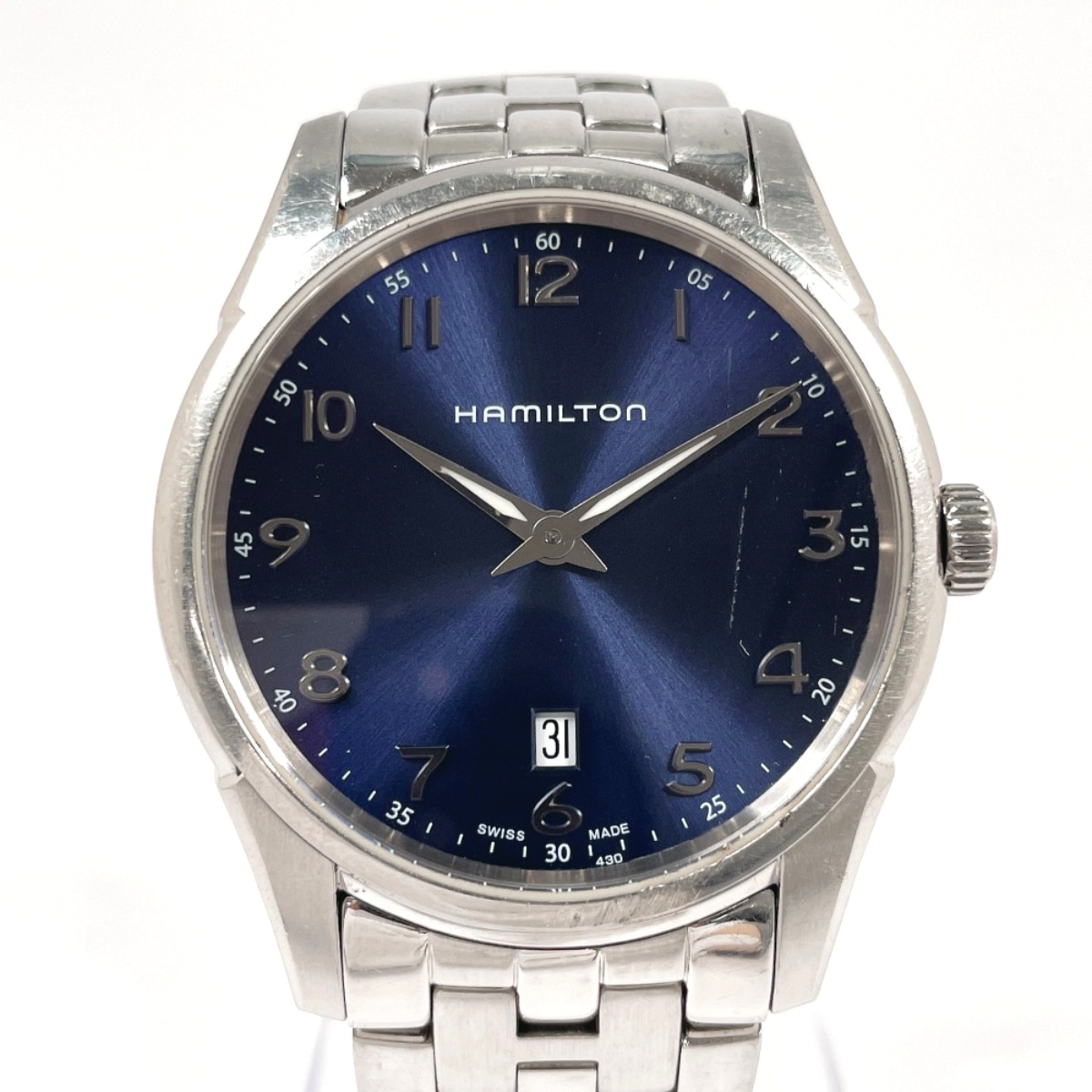 H385111 シンライン ジャズマスター 腕時計 シルバー ステンレススチール メンズ