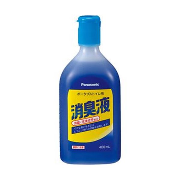 （まとめ）パナソニック エイジフリーポータブルトイレ用消臭液 青色タイプ 400ml VALTBN5B 1本(×20セット)