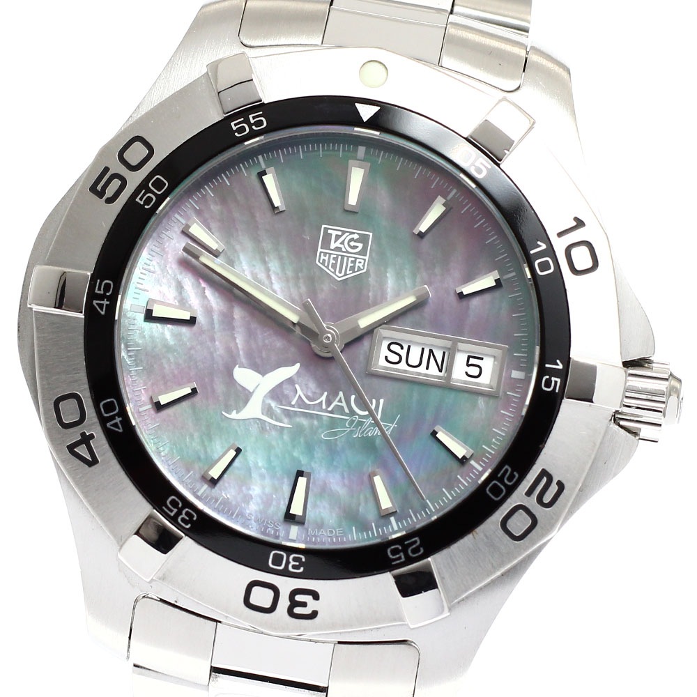 タグホイヤー TAG HEUER WAF2012 アクアレーサー マウイ デイデイト 自動巻き メンズ 良品 _918605【中古】