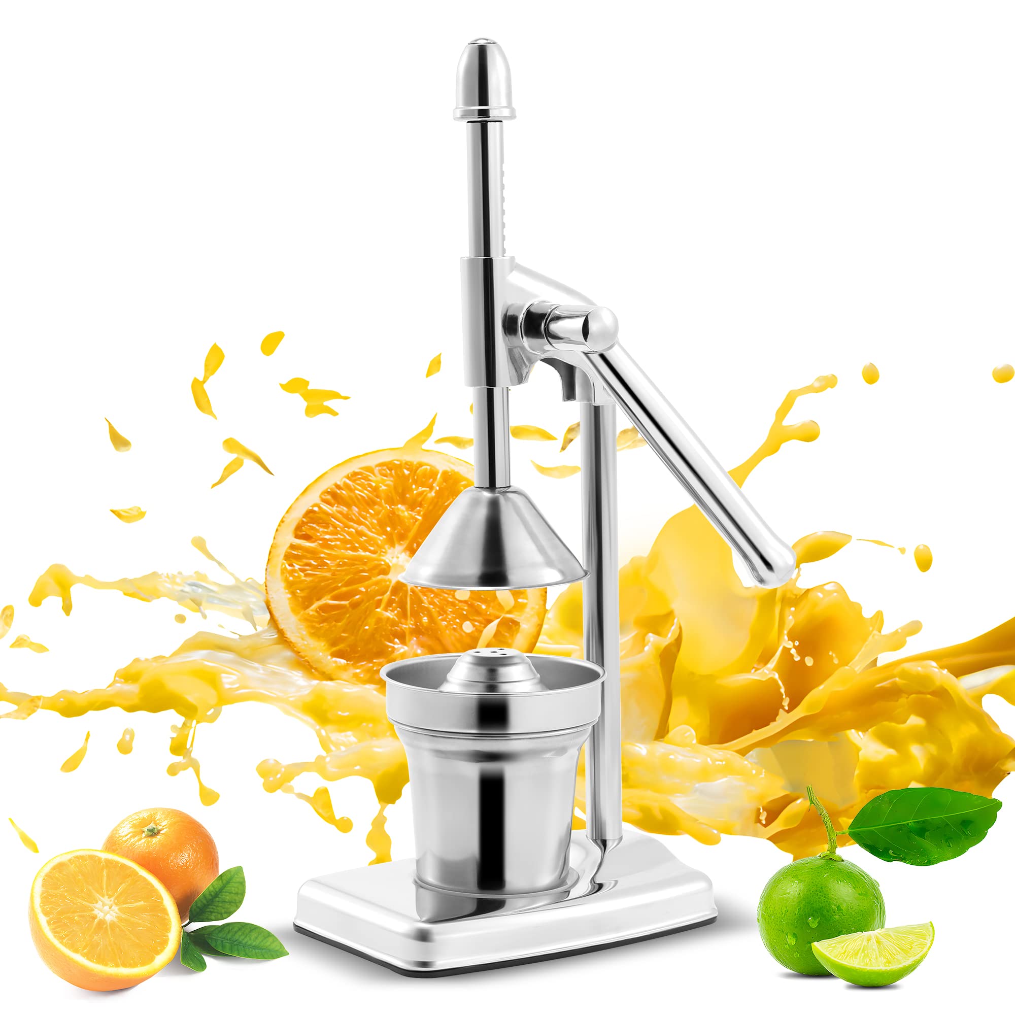 家庭用 ハンドジューサー 手動 【304ステンレス鋼】ジューサー カップ/交換ギア2個付き オレンジ/レモン絞り器 軽量 5,403円
