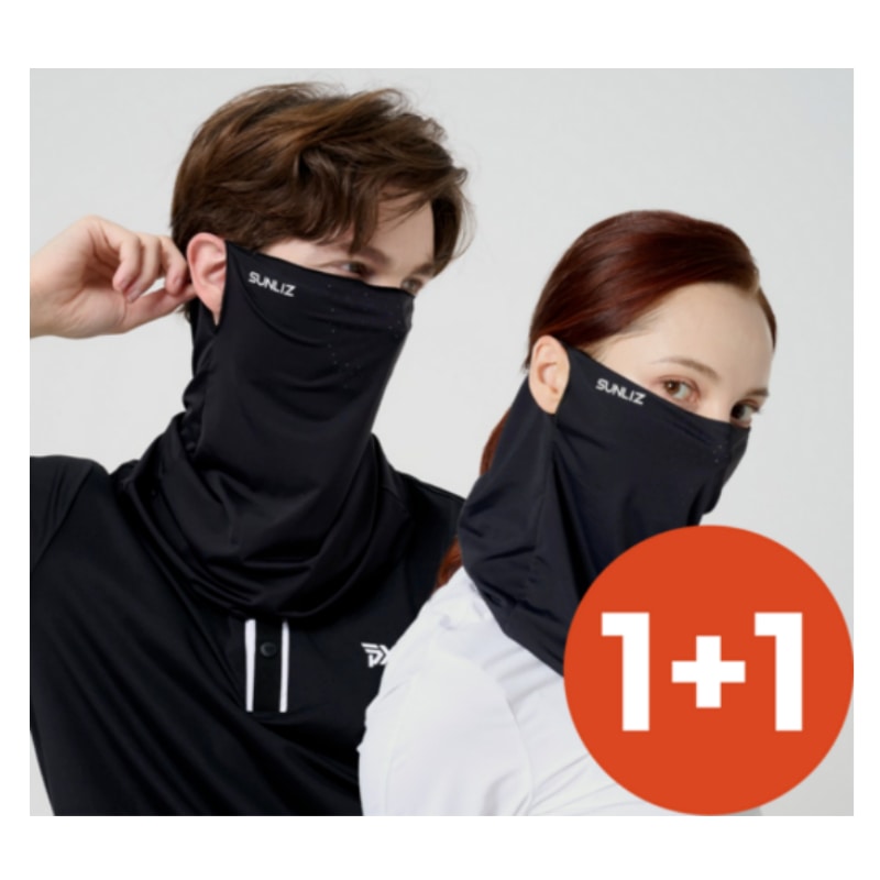 サンリーズ 紫外線カットクールスポーツ ゴルフマスク 1 + 1