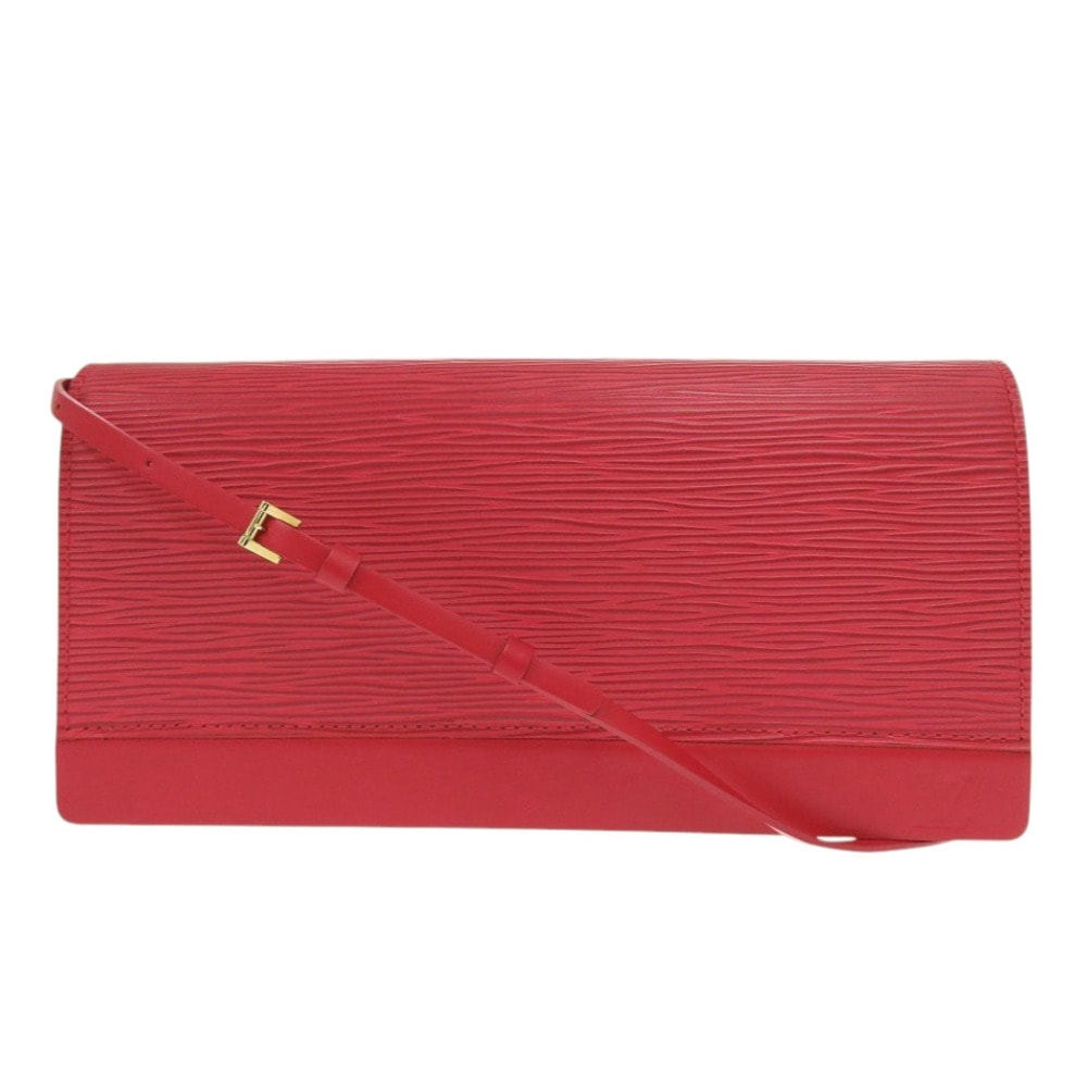 美品 オンフルール M5273E ショルダーバッグ エピレザー レッド LV 0823【中古】 レディース