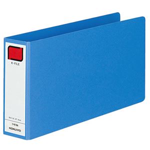 (まとめ) コクヨ 統一伝票用Kファイル B4・1/3ヨコ 2穴 400枚収容 背幅52mm 青 フ-819B 1冊 (×10セット)