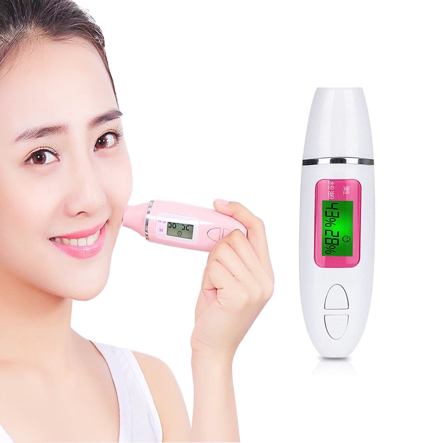 お肌をピピッと３秒チェックスキンチェッカー自宅で簡単に肌状態のチェックができる！肌診断 肌質 測定器 水分量 油分 ハリ 弾力 肌年齢 5,994円