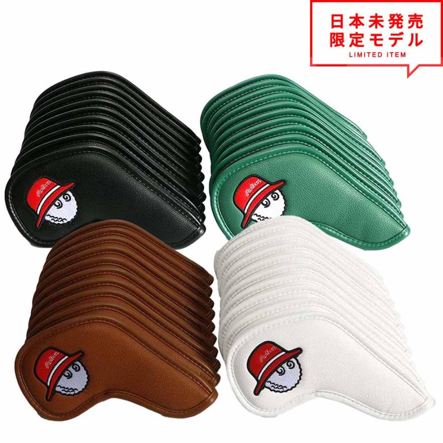 即納 ゴルフ ヘッドカバー アイアンカバー 10点セット 全4色 オシャレ PUレザー 防水仕様 保護 傷防止