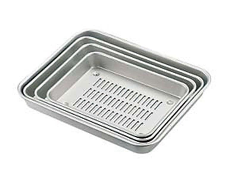 （まとめ買い）中尾アルミ製作所 アルマイトN型水切バット 22号 [x3]