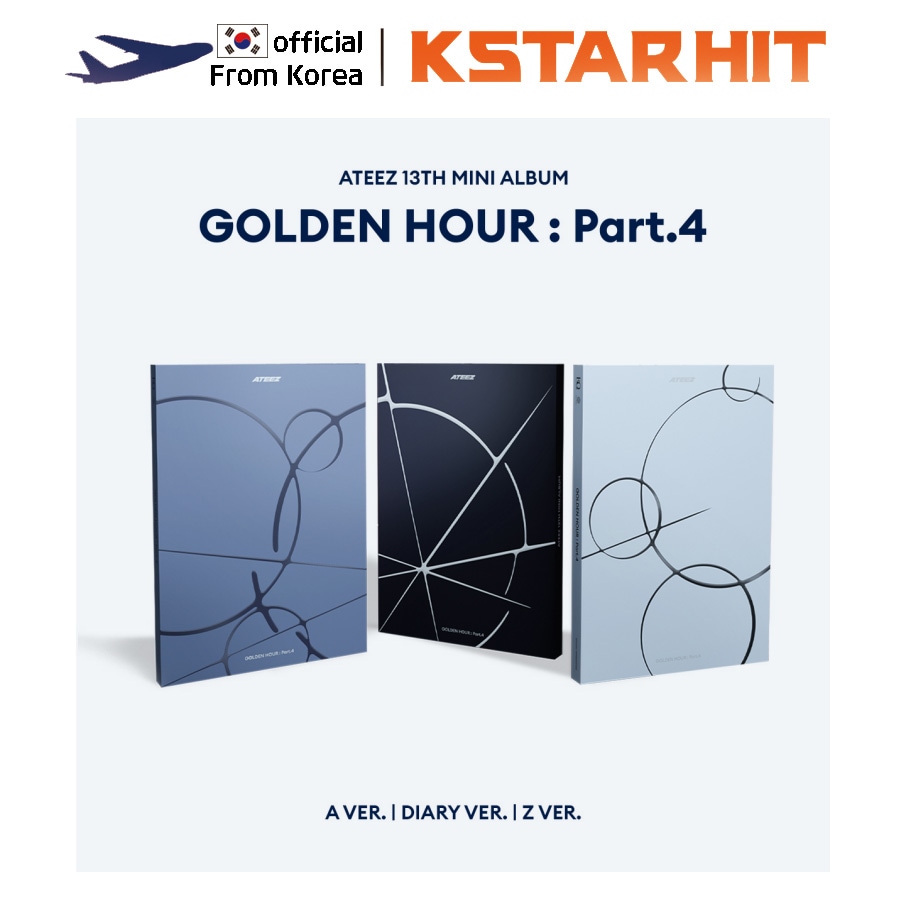 【特典付き】 【3種セット】 (Standard Ver.) ATEEZ - GOLDEN HOUR : Part.4 (Mini 13th Album)